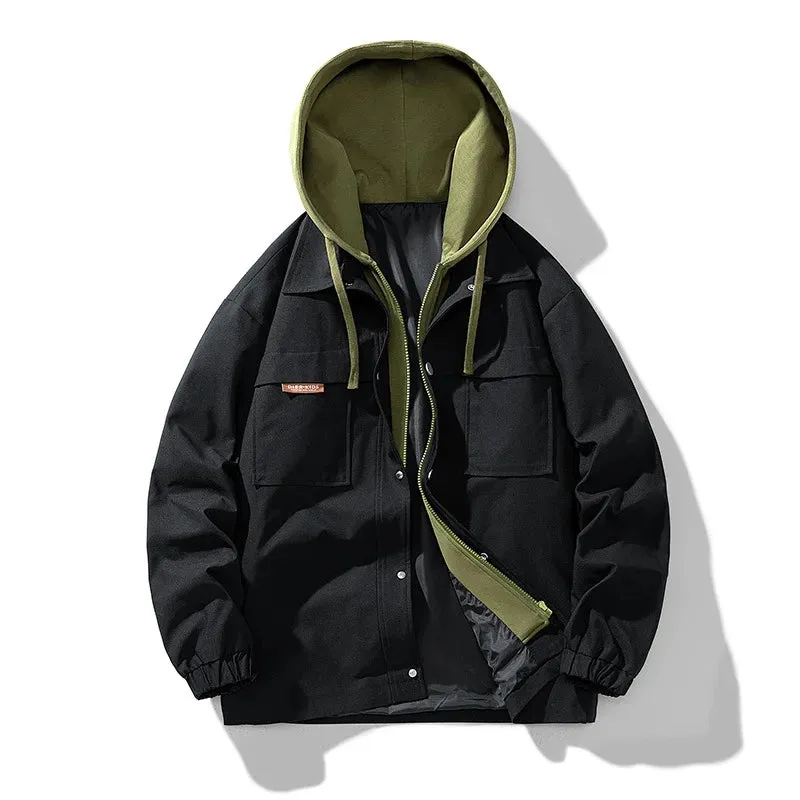 3Leaves Men Windbreaker Hoodie