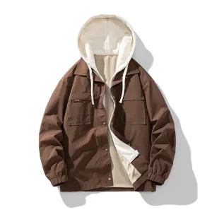 3Leaves Men Windbreaker Hoodie
