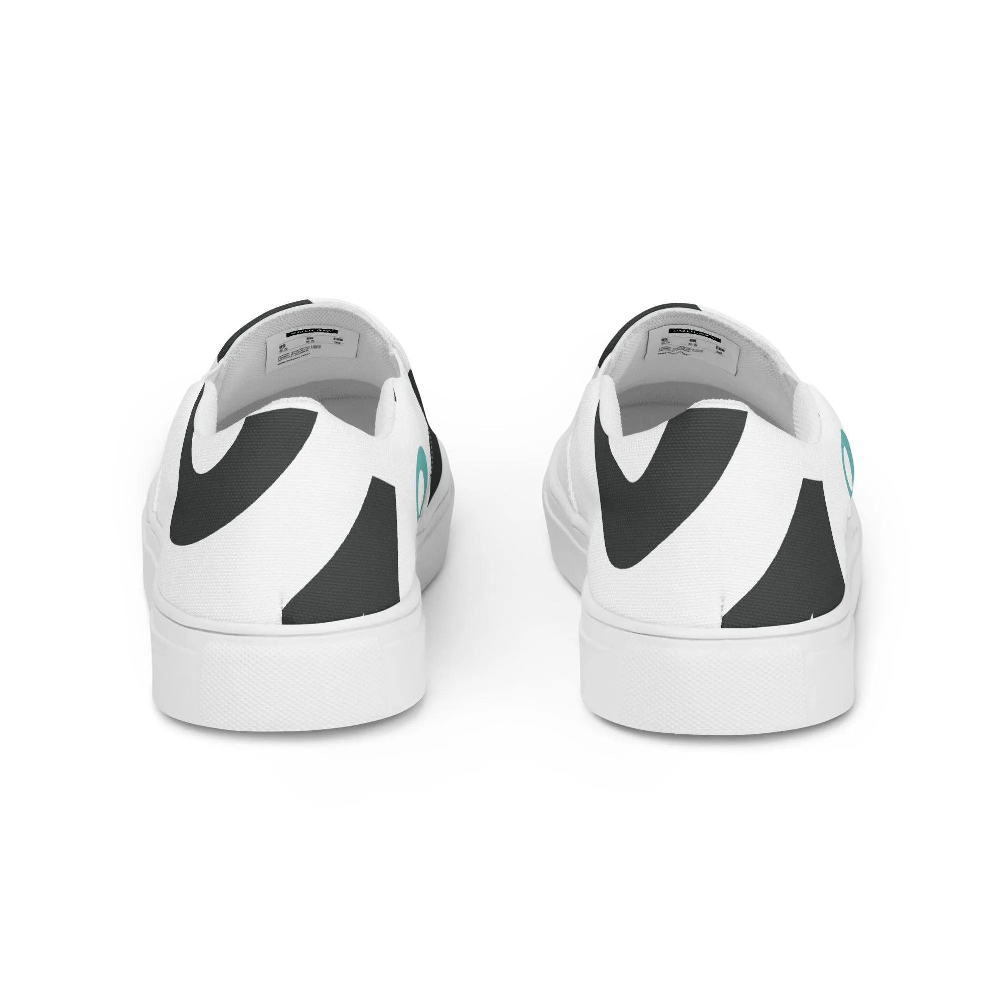 AFRICA IS THE FUTURE Men’s Slip-On Canvas Shoes (White)