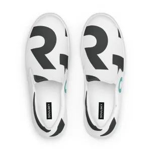 AFRICA IS THE FUTURE Men’s Slip-On Canvas Shoes (White)