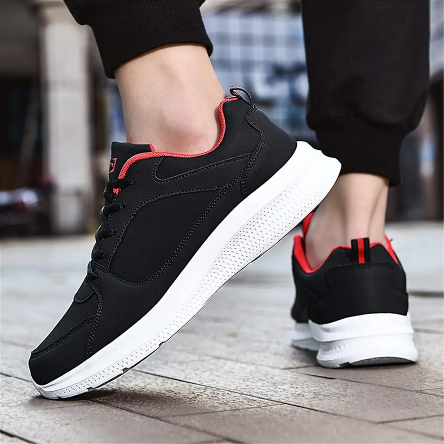 Arch Support Walking Shoes for Men Lightweight Sport Gym Jogging Walking Sneaker Arch Support Plantar Fasciitis