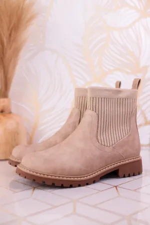 Cabin Fever Round Toe Boots in Camel Brown FINAL SALE
