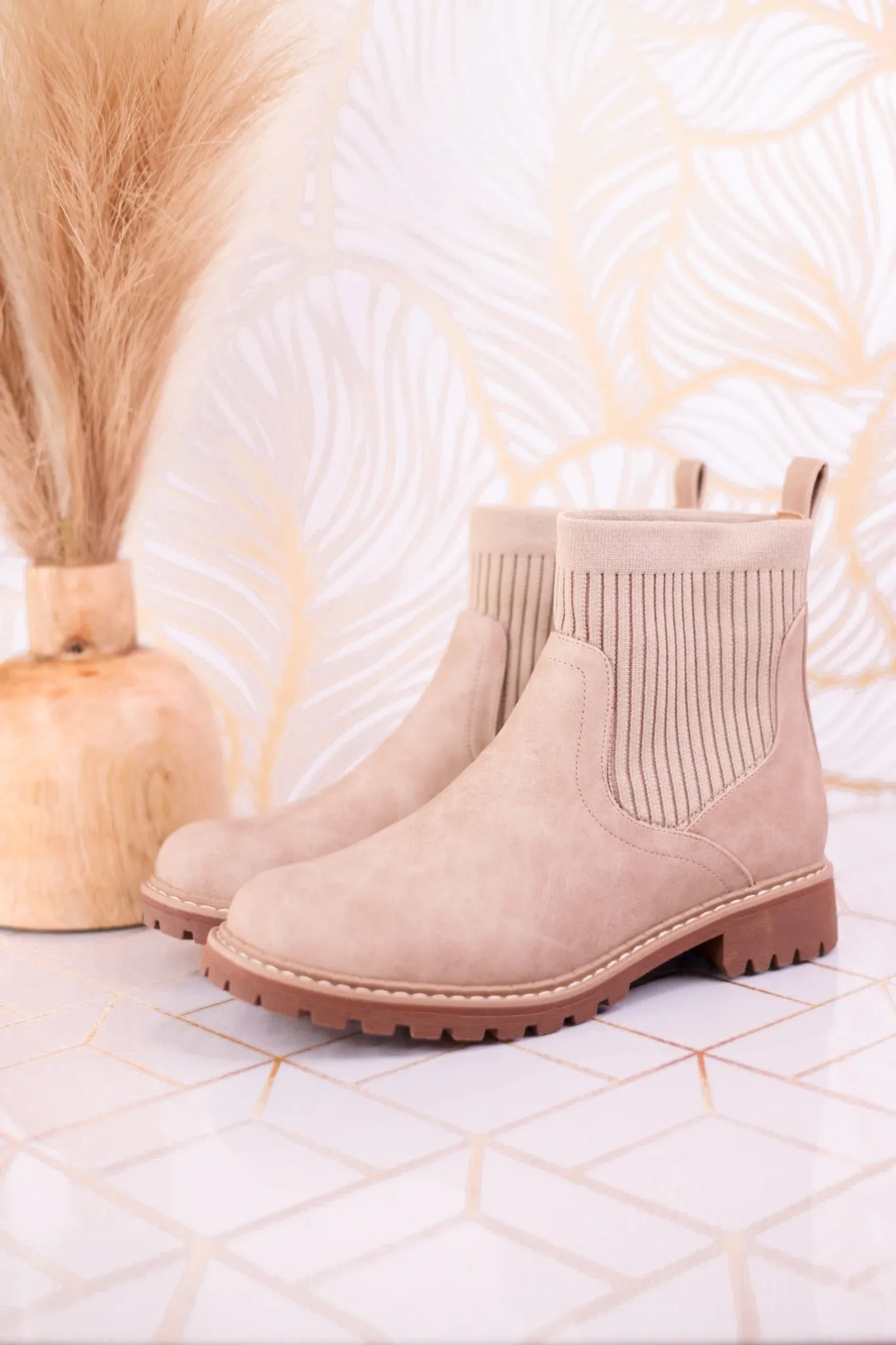 Cabin Fever Round Toe Boots in Camel Brown FINAL SALE