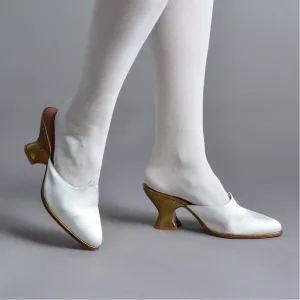 Charlotte Women's 18th Century Mules (Ivory)