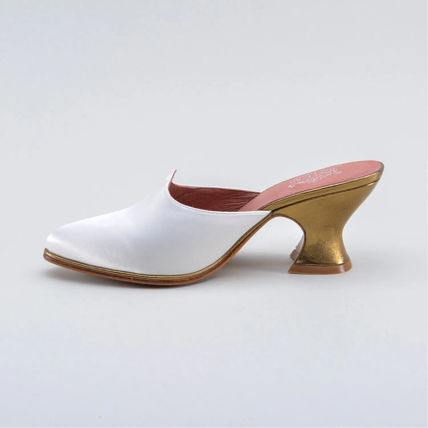 Charlotte Women's 18th Century Mules (Ivory)