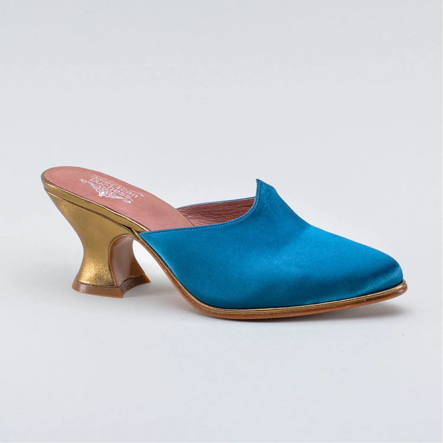 Charlotte Women's 18th Century Mules (Teal)