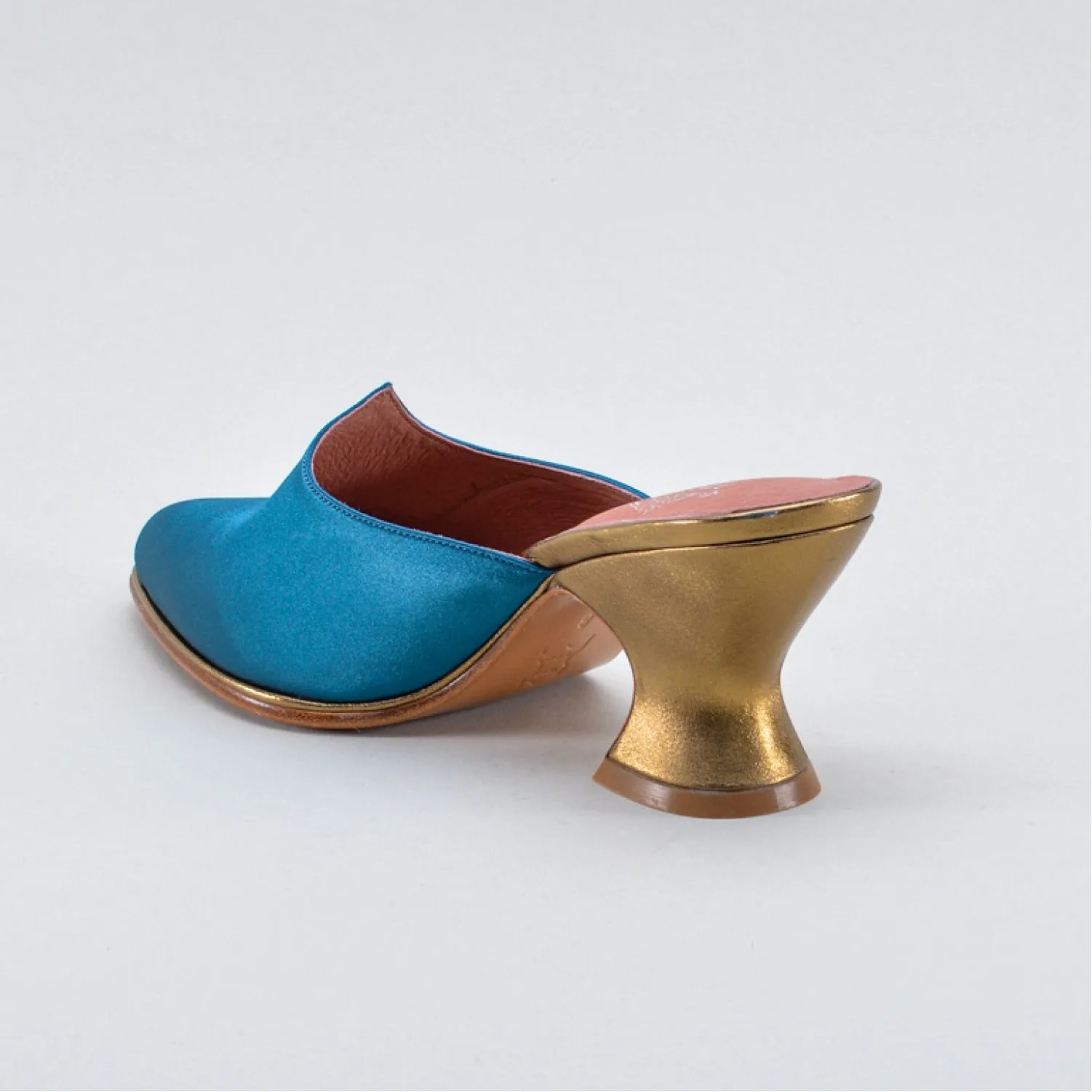 Charlotte Women's 18th Century Mules (Teal)