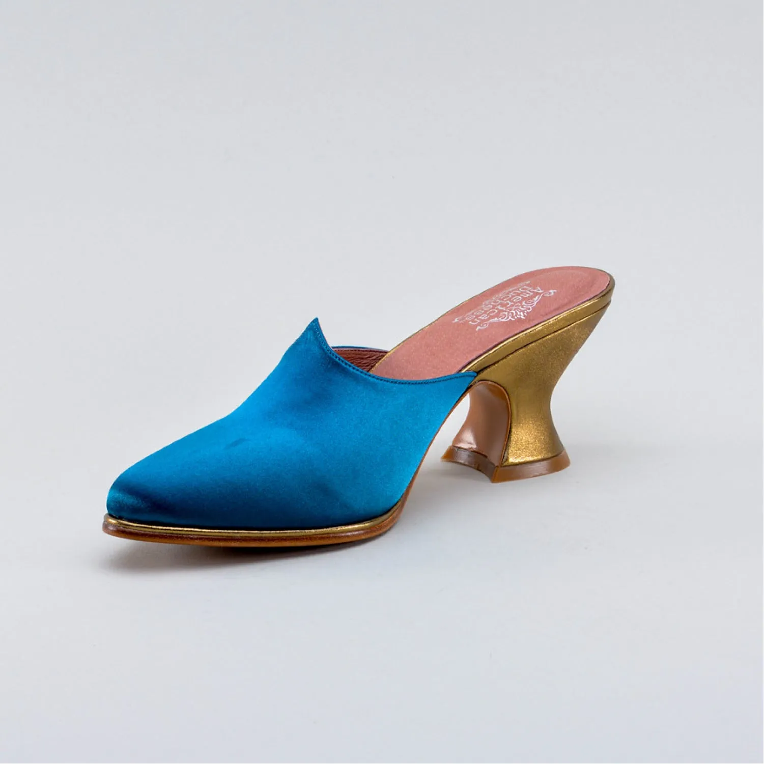 Charlotte Women's 18th Century Mules (Teal)