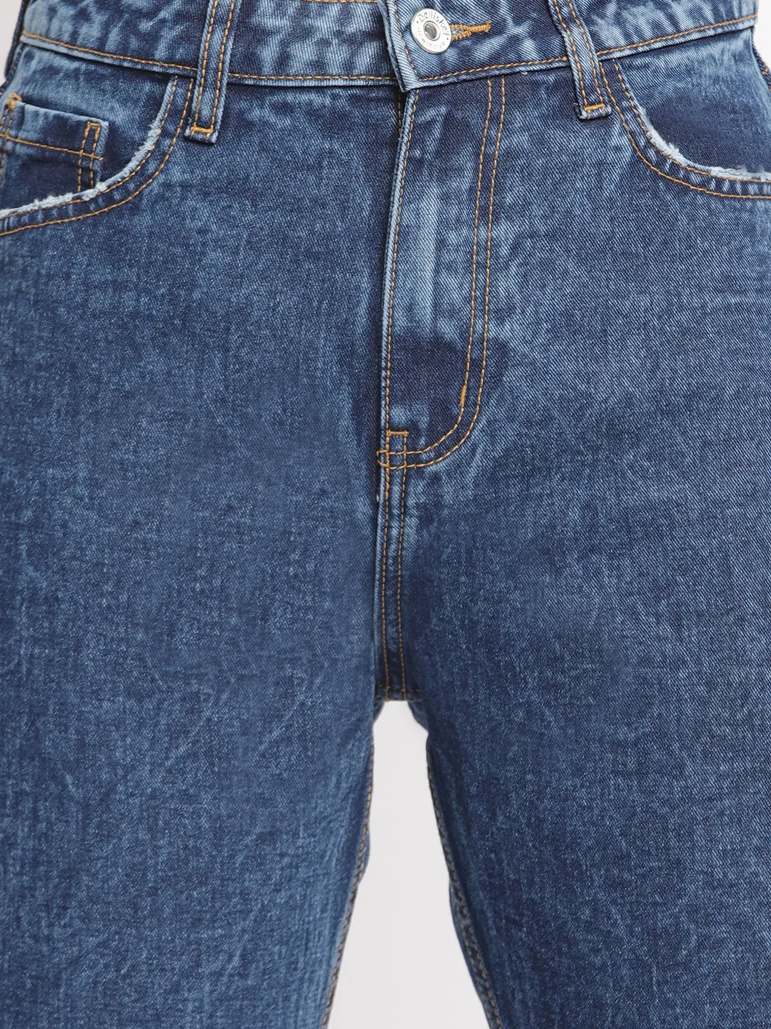 Dark Blue Mom Fit Jeans