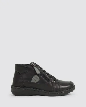 DAWN SNEAKERS BLACK LEATHER