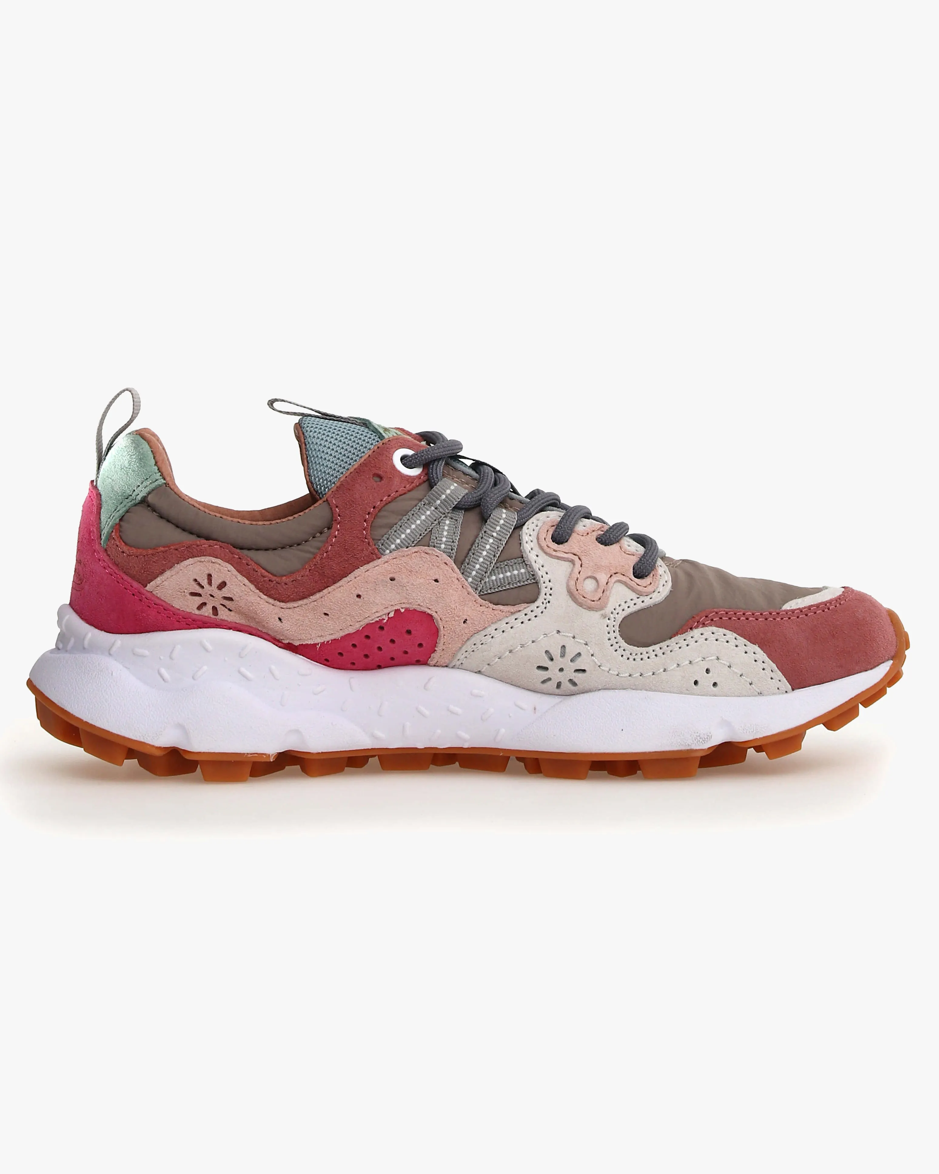 Flower Mountain Womens Yamano 3 Suede & Knitted Mesh - Cipria / Multi