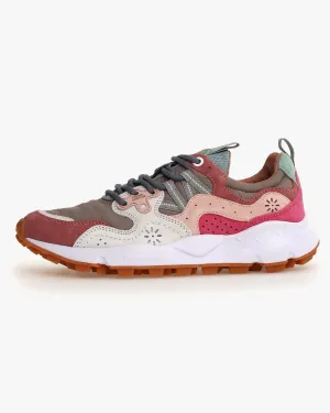 Flower Mountain Womens Yamano 3 Suede & Knitted Mesh - Cipria / Multi