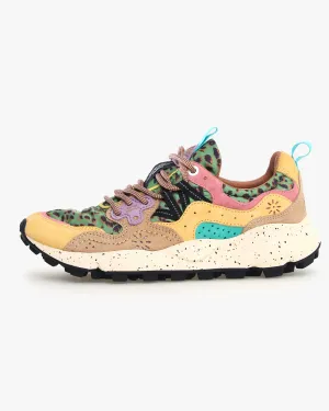 Flower Mountain Womens Yamano 3 Suede & Leopard Print - Beige / Sand