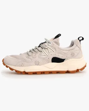 Flower Mountain Yamano 3 Suede & Cotton Cloth - Beige