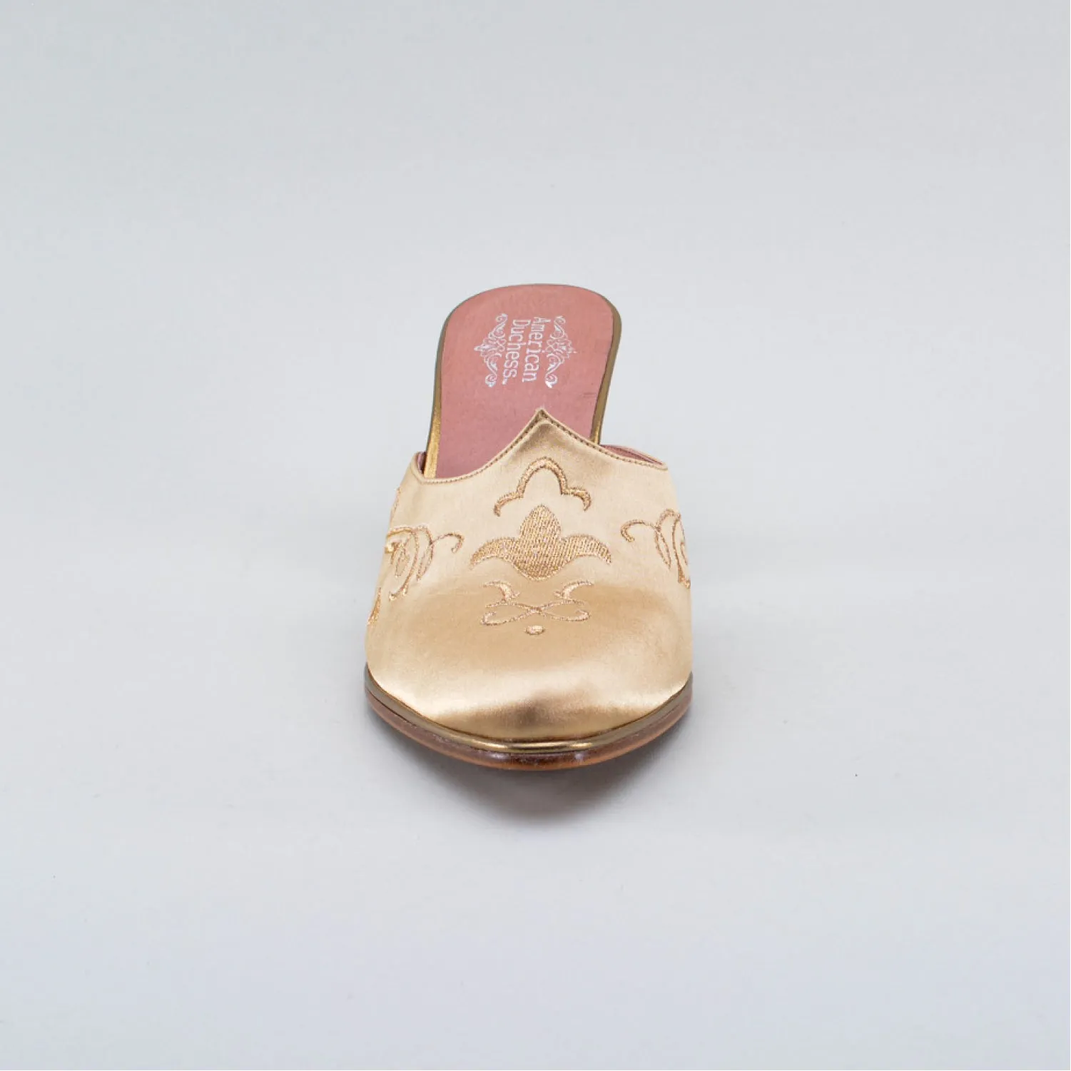 Gilded Charlotte Women's 18th Century Mules (Gold)