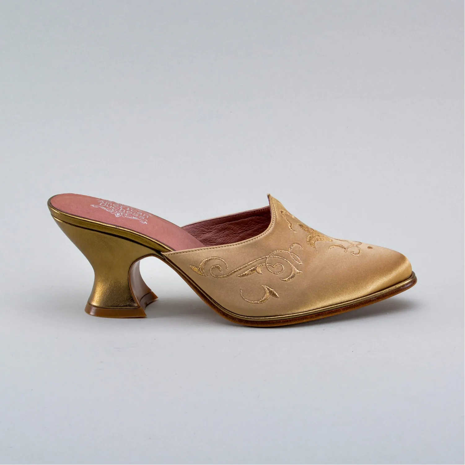 Gilded Charlotte Women's 18th Century Mules (Gold)