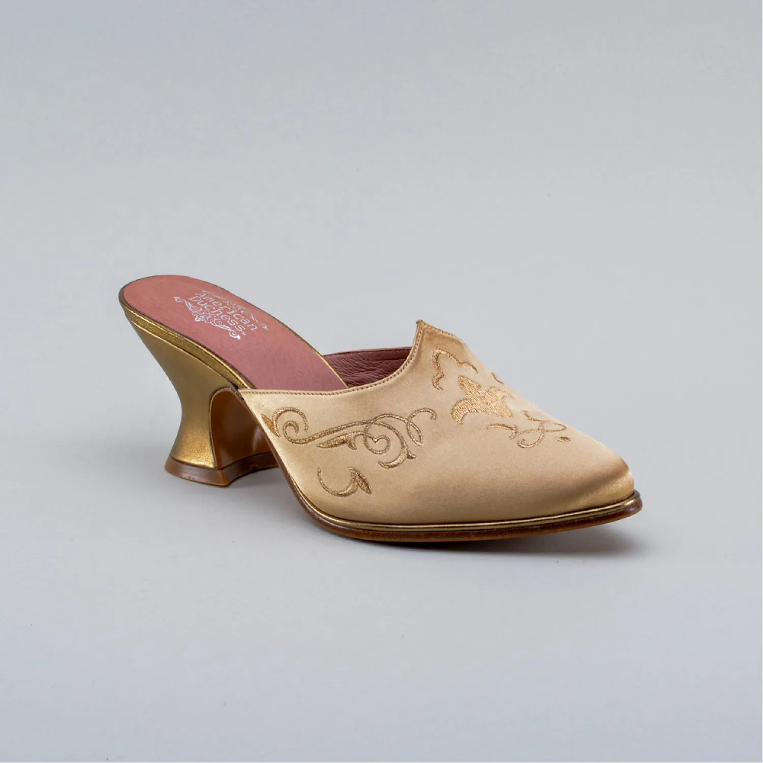 Gilded Charlotte Women's 18th Century Mules (Gold)