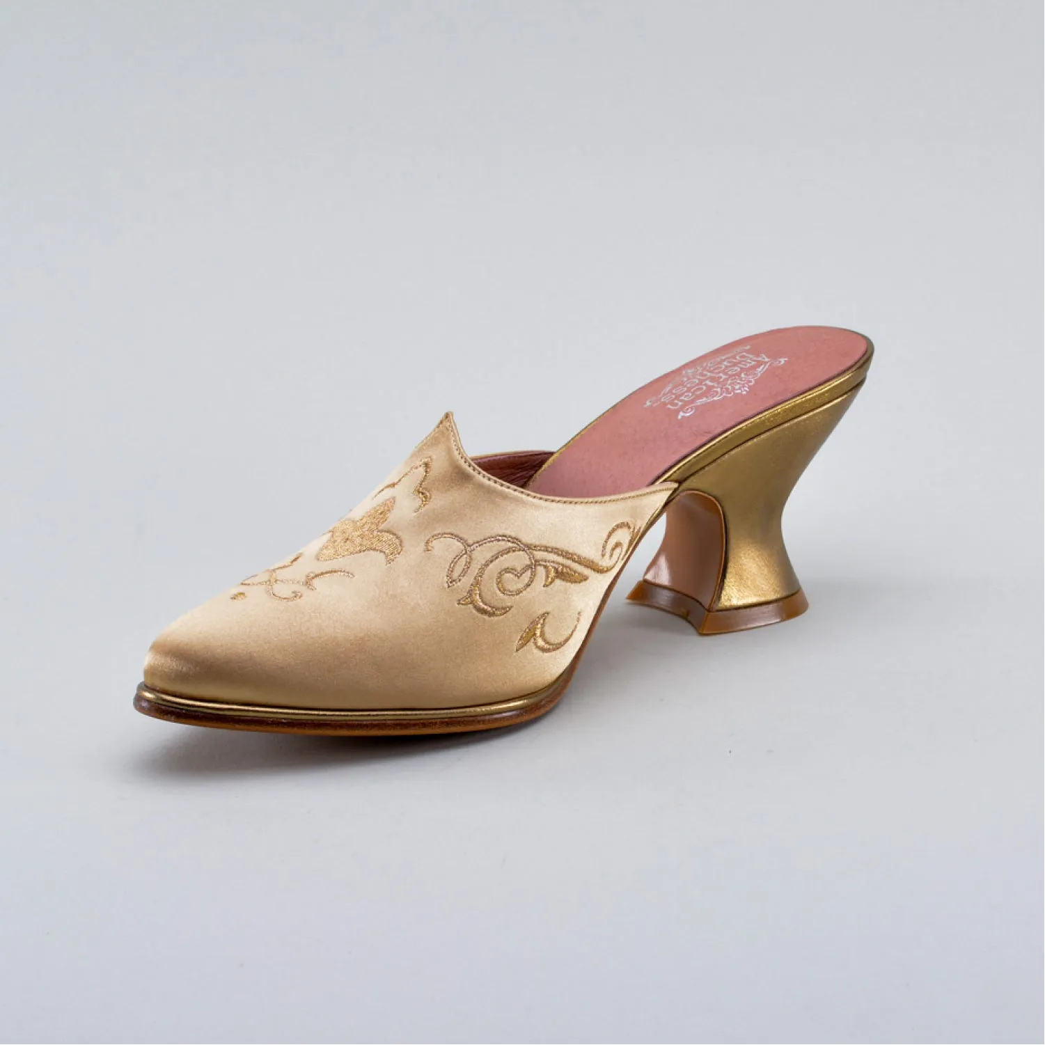Gilded Charlotte Women's 18th Century Mules (Gold)