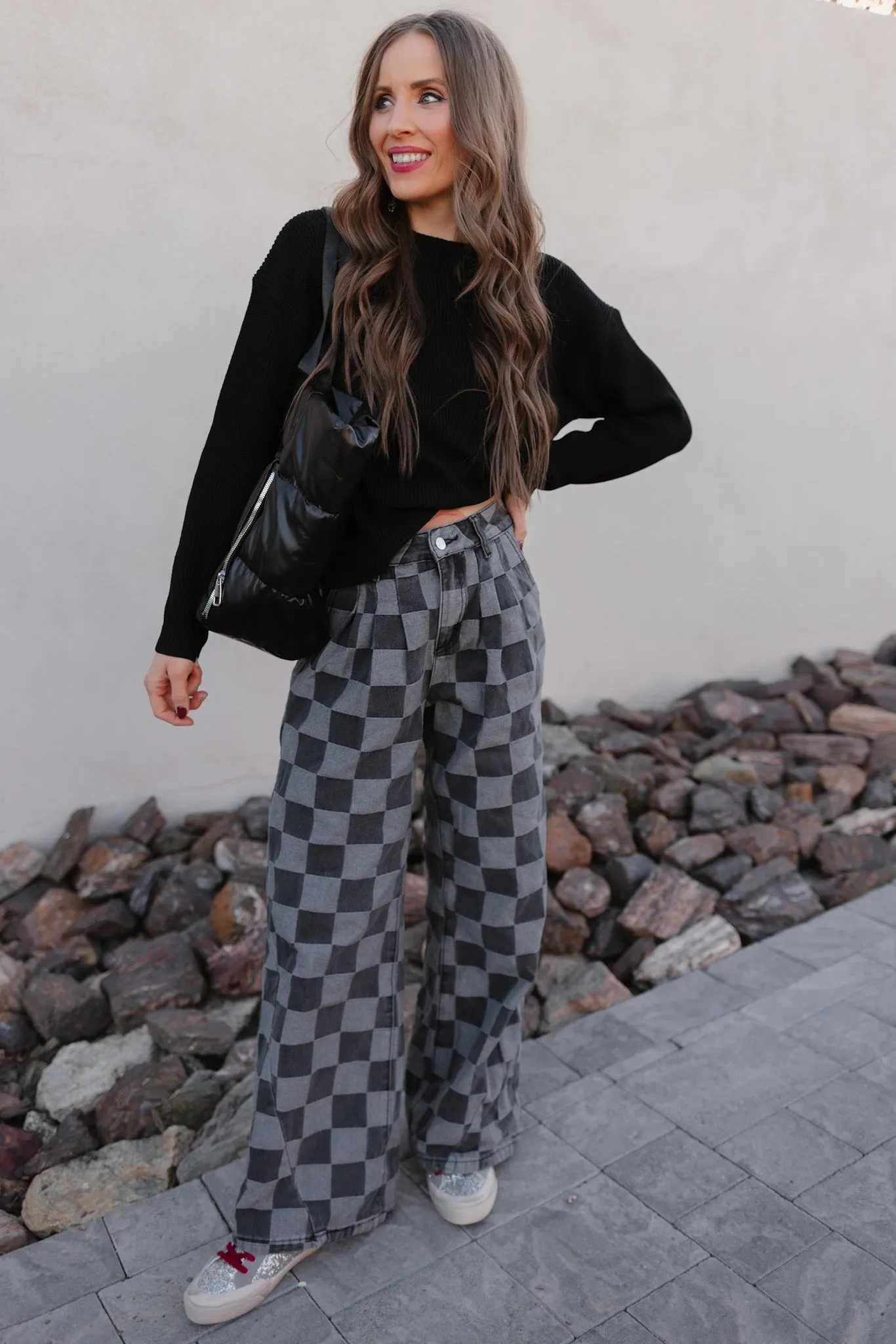 Mandy Micro-Ribbed Pocket Sweater