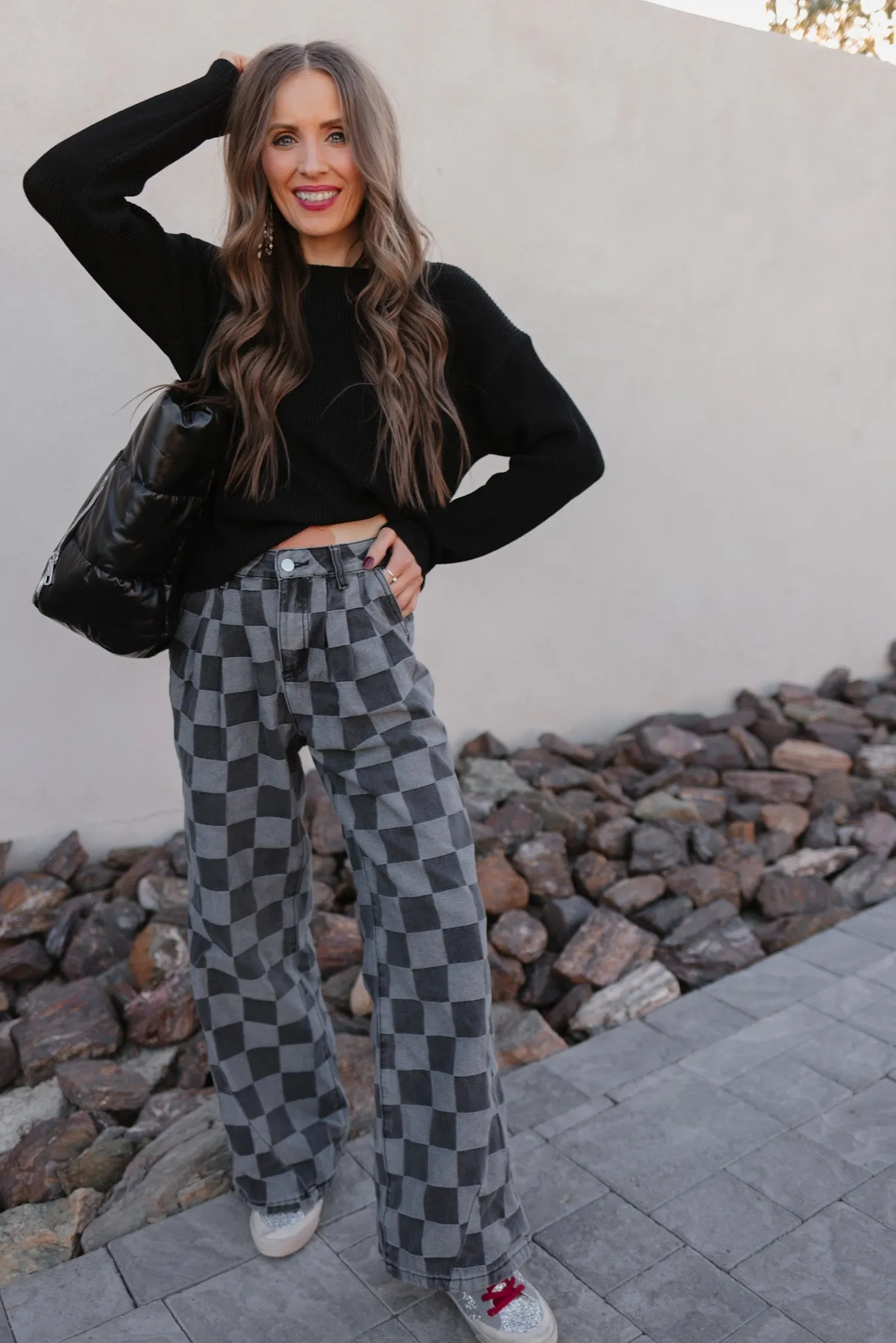 Mandy Micro-Ribbed Pocket Sweater