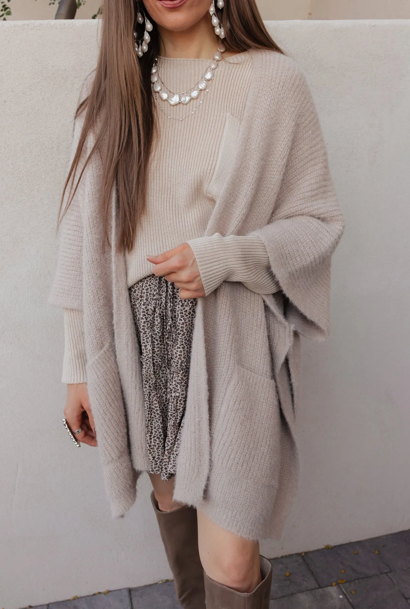 Mandy Micro-Ribbed Pocket Sweater