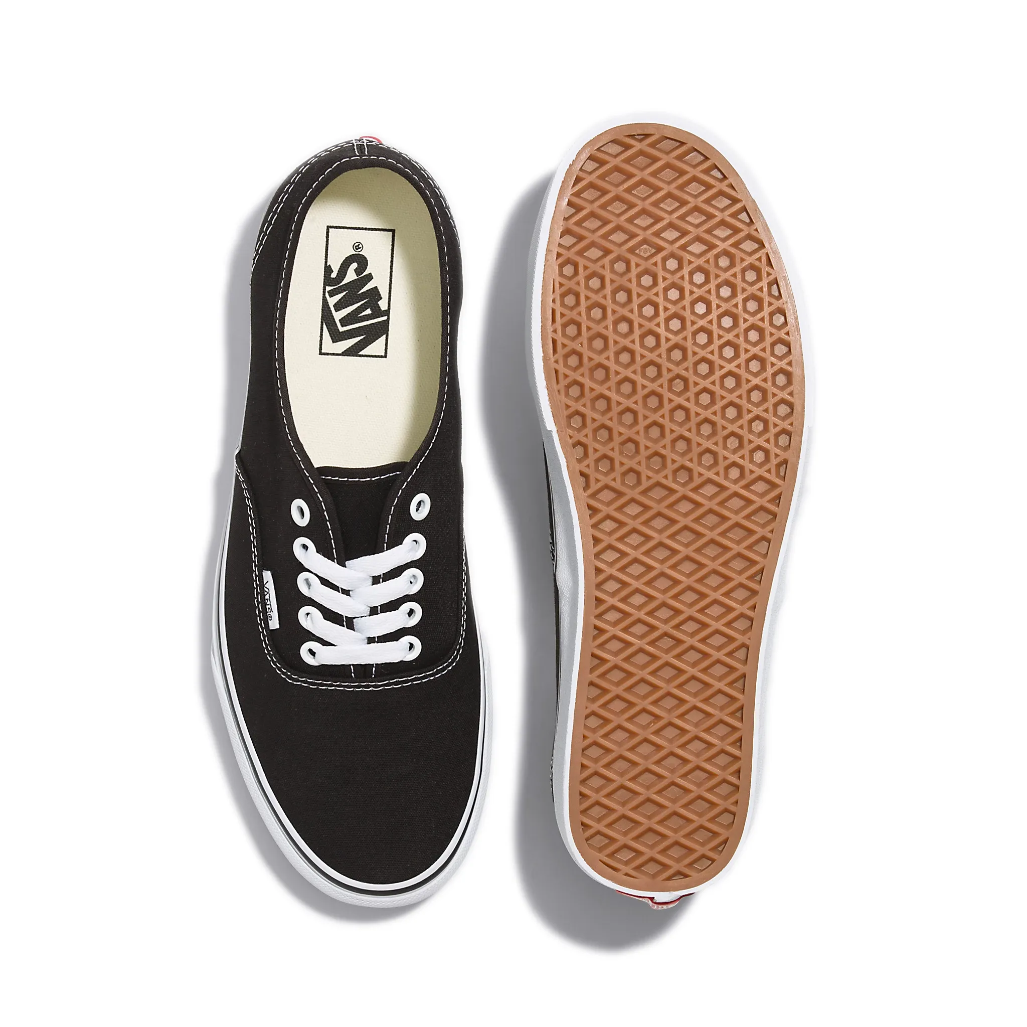 Men's Vans Authentic Shoes - Black/ White