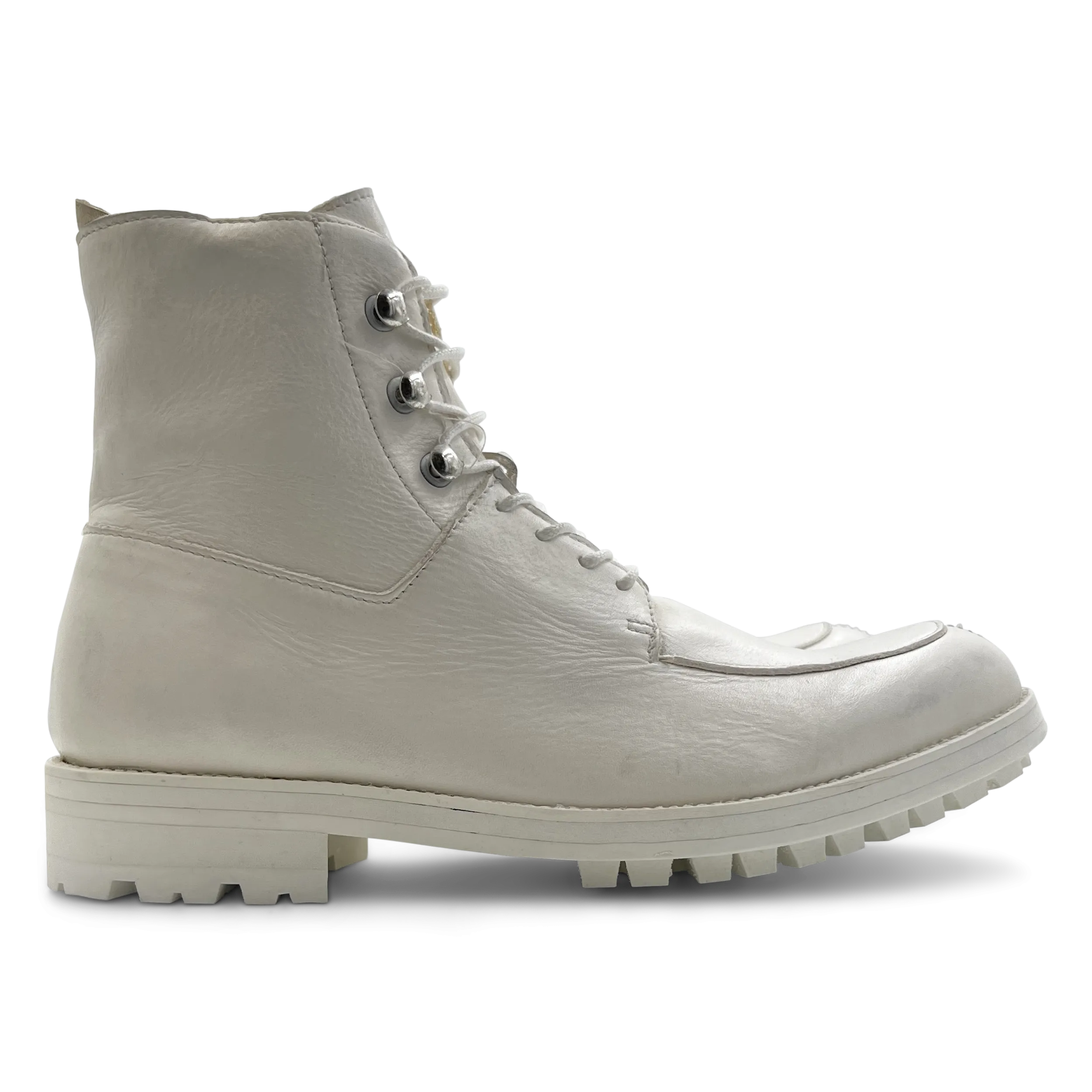 No Strap Overstrap Boot in White