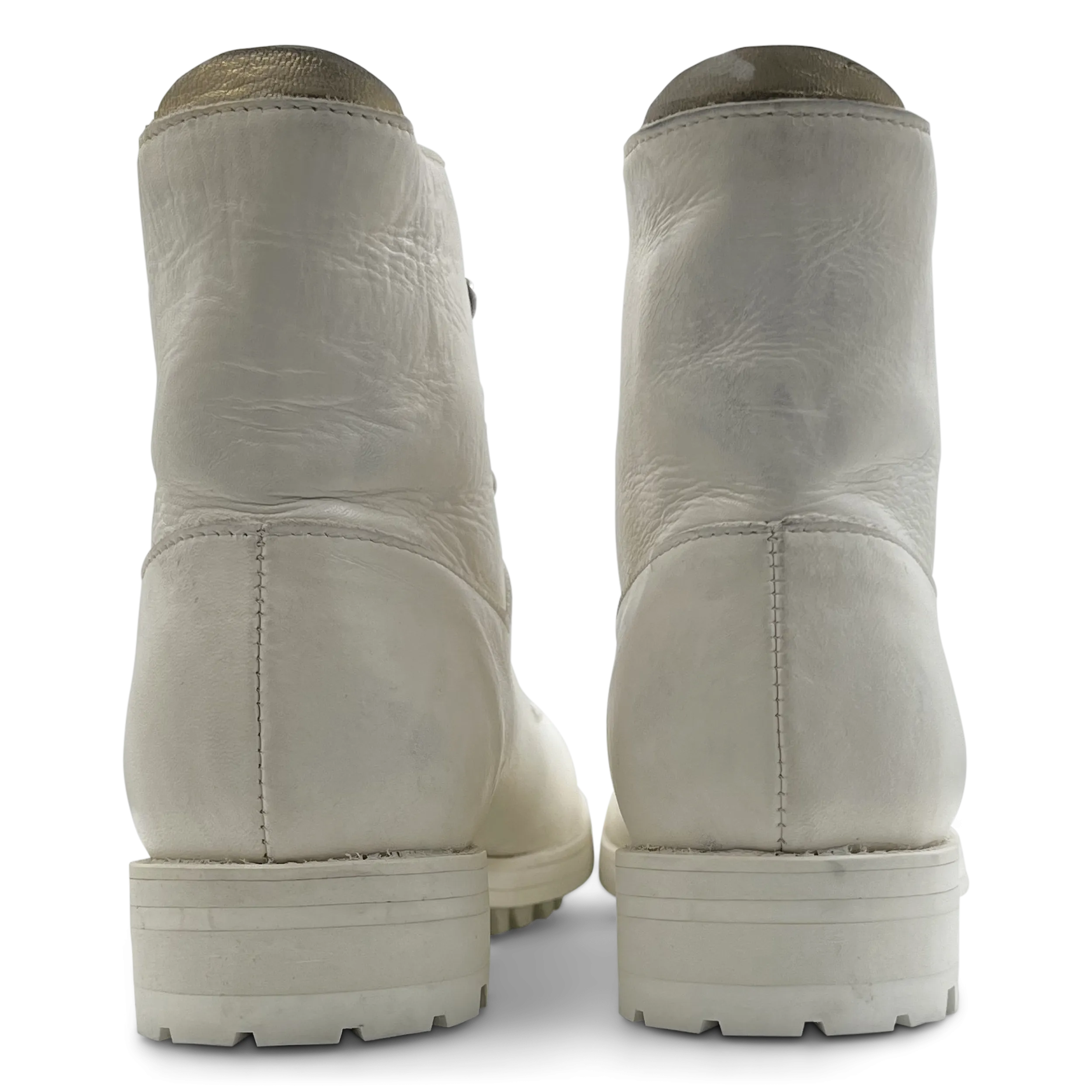 No Strap Overstrap Boot in White