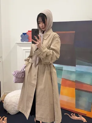 OPEN YY - DETACHABLE SCARF TRENCH COAT