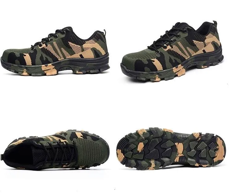 Premium Camouflage Puncture Proof Safety Shoes