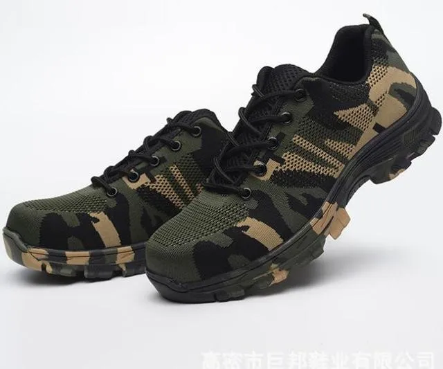 Premium Camouflage Puncture Proof Safety Shoes