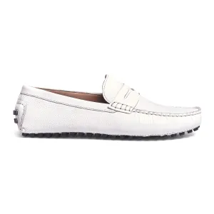 Ritchie Driver, Leather // White