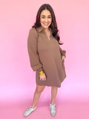 See You Soon Dress - Mocha