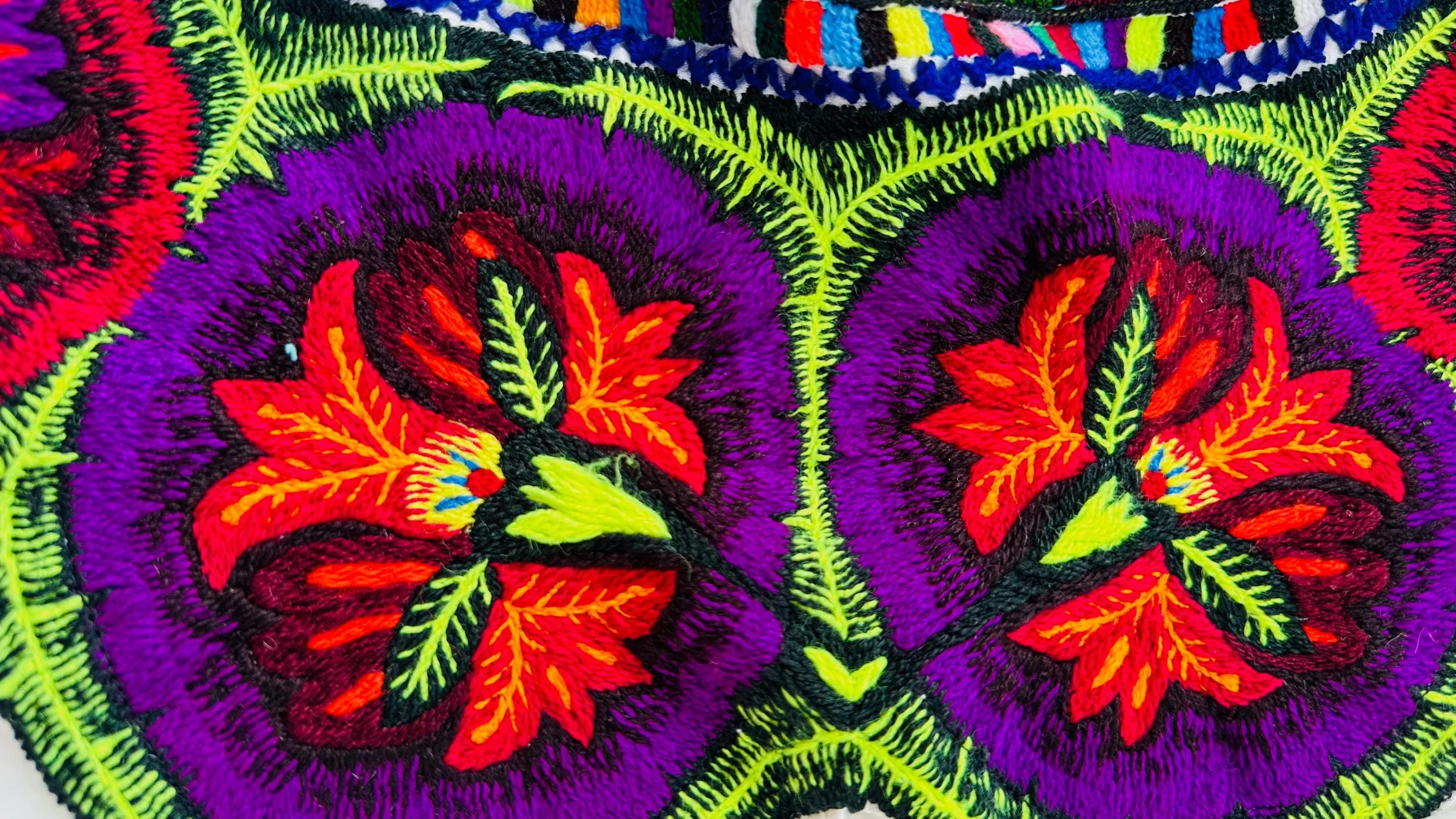 Silk Velvet Embroidered Dress. Repurposed Ocosingo Embroidery. Mayan Made Mexican Dress.