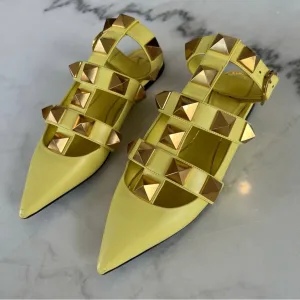 Valentino Garvani Roman Rockstud Ballerina Flats