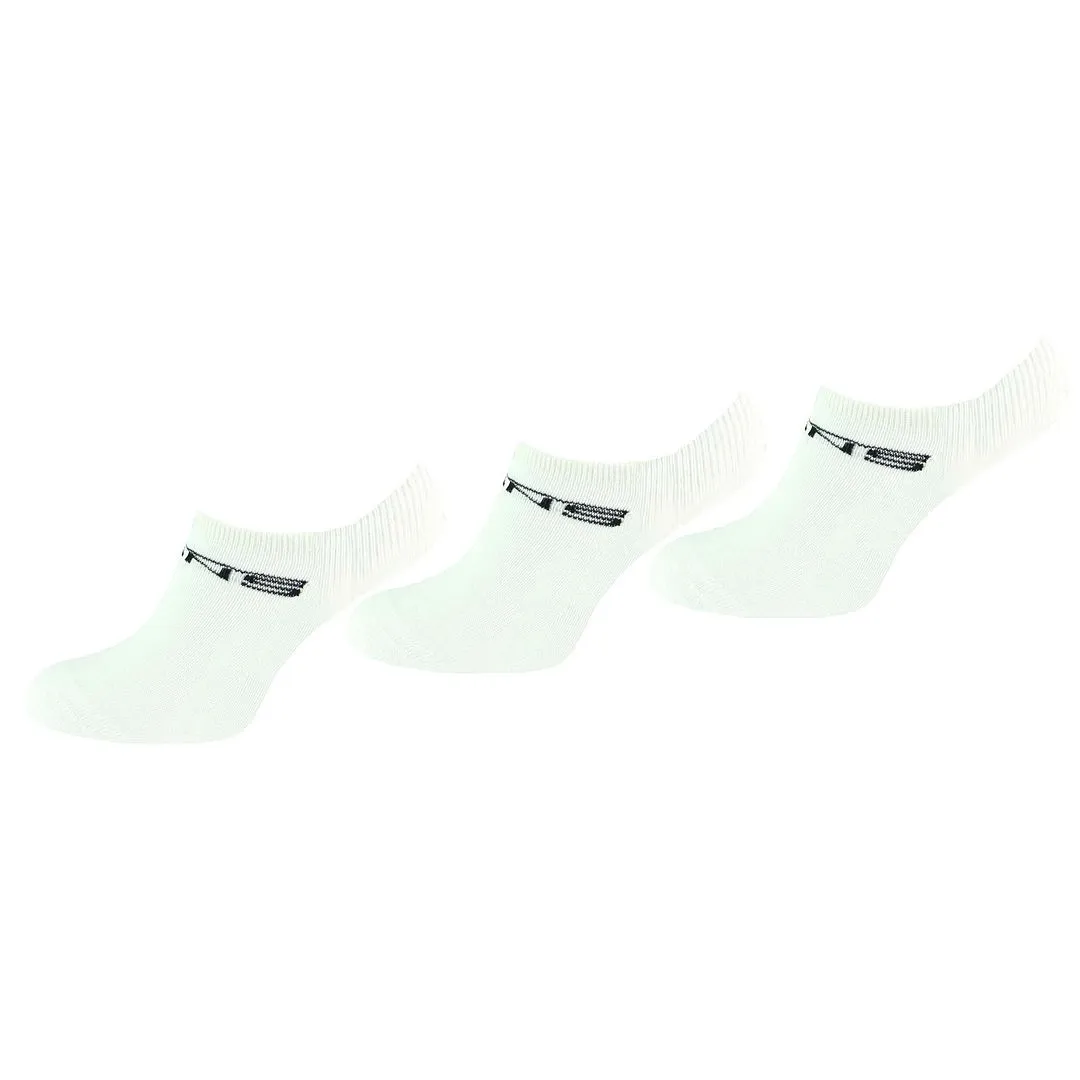 Vans Off The Wall 3-Pack No Show Kids White Socks