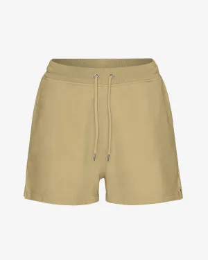 Women Organic Sweatshorts - Desert Khaki